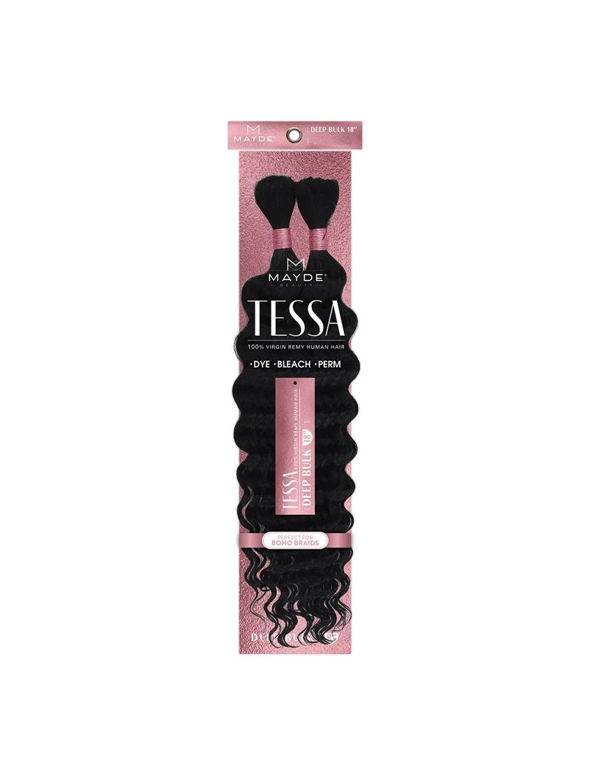 Deep Bulk 22 Tessa 100% Virgin Remy Human Hair FOR BOHO BRAID