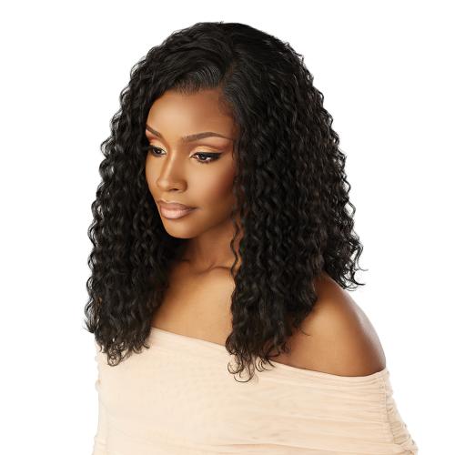 Sensationnel HD Lace Front Wig Crowned Edge Glueless 13X5 Water Deep 16"