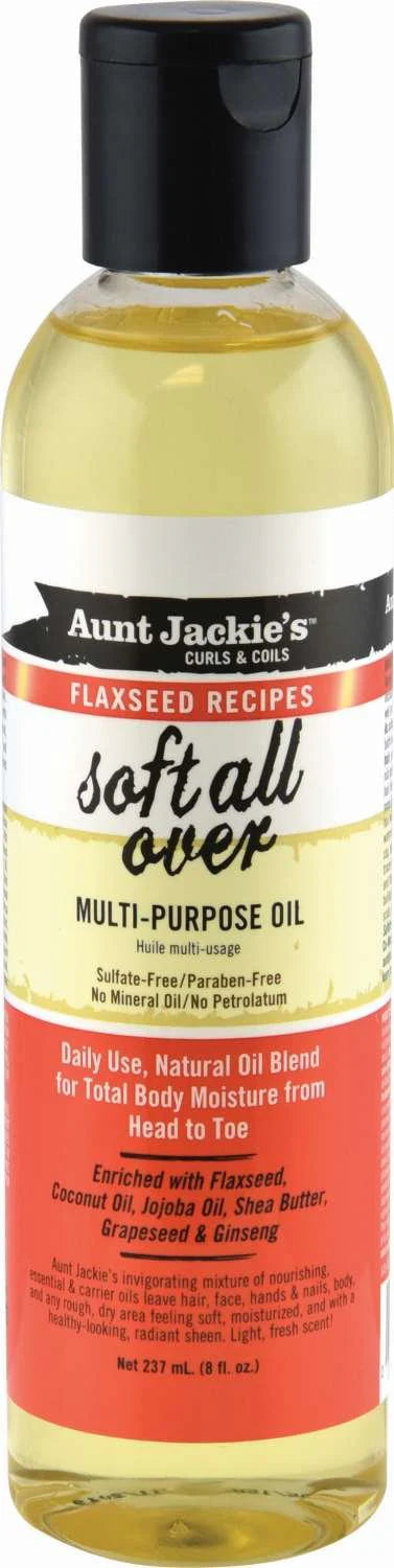 Aunt Jackie’s Flaxseed Soft All Over Multi-Purpose Oil - 8 oz