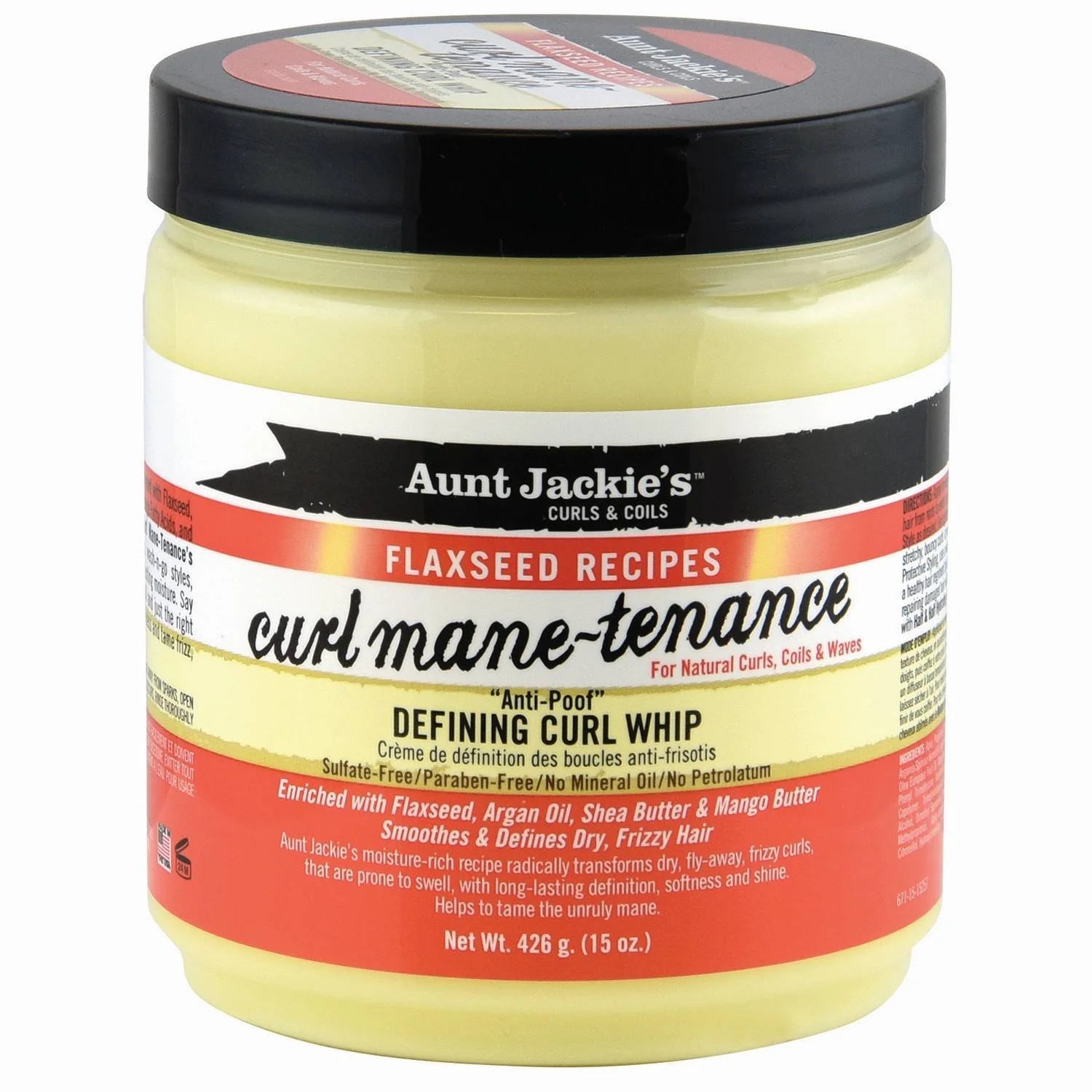Aunt Jackie’s Flaxseed Curl Mane-Tenance Defining Curl Whip - 15 oz