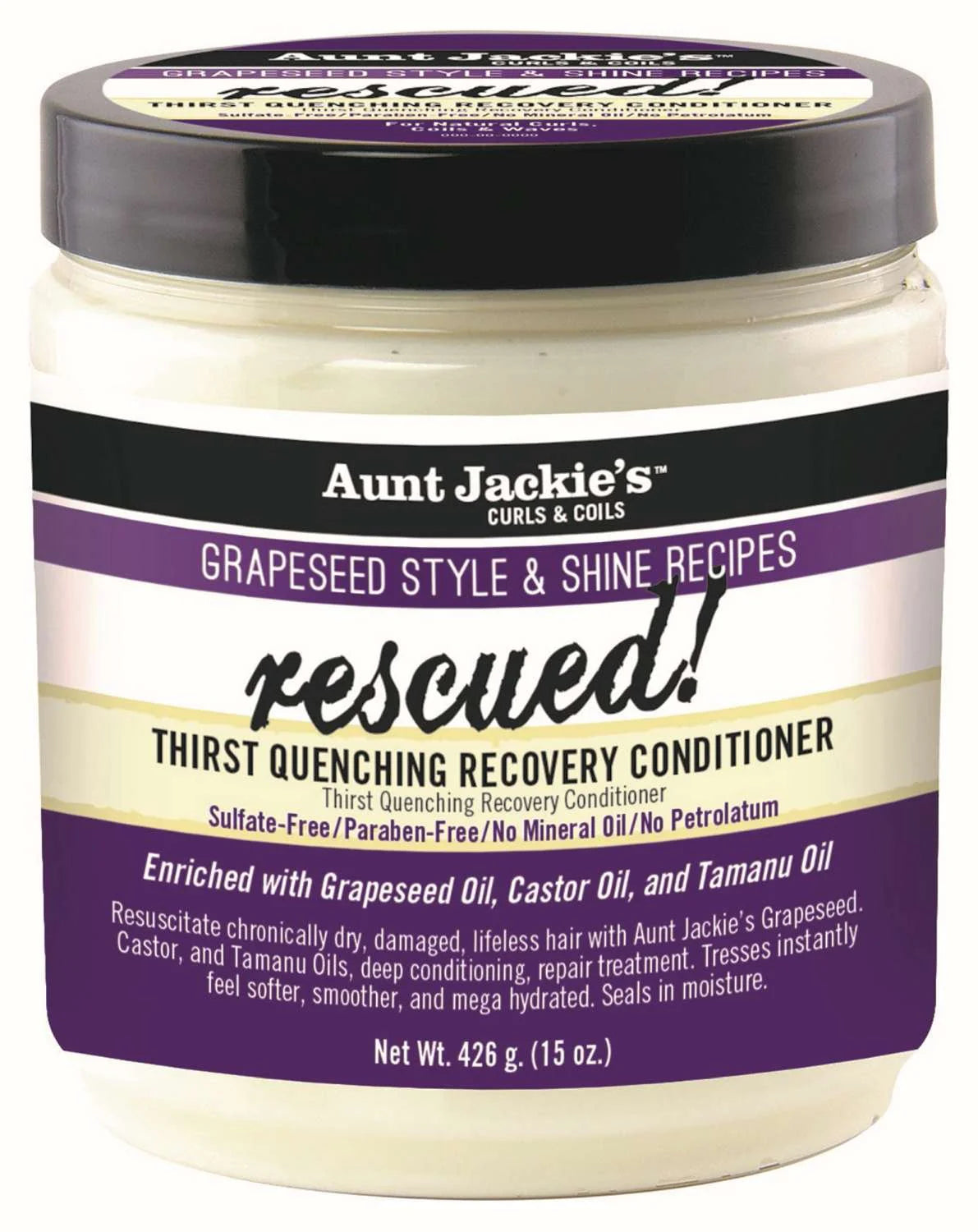 Aunt Jackie’s Grapeseed Rescued! Conditioner - 15 oz