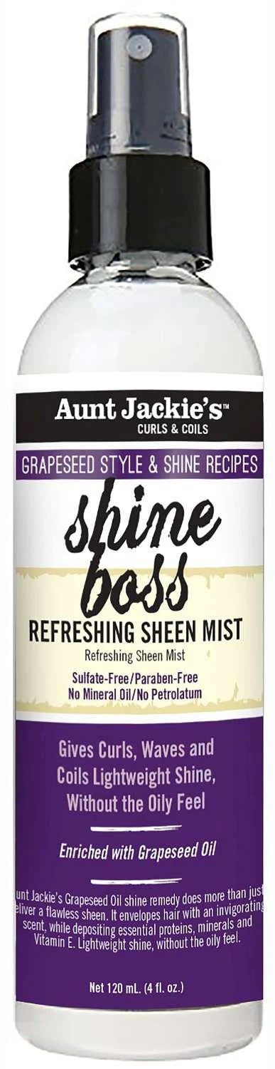 Aunt Jackie’s Grapeseed Shine Boss Hair Sheen - 4 oz