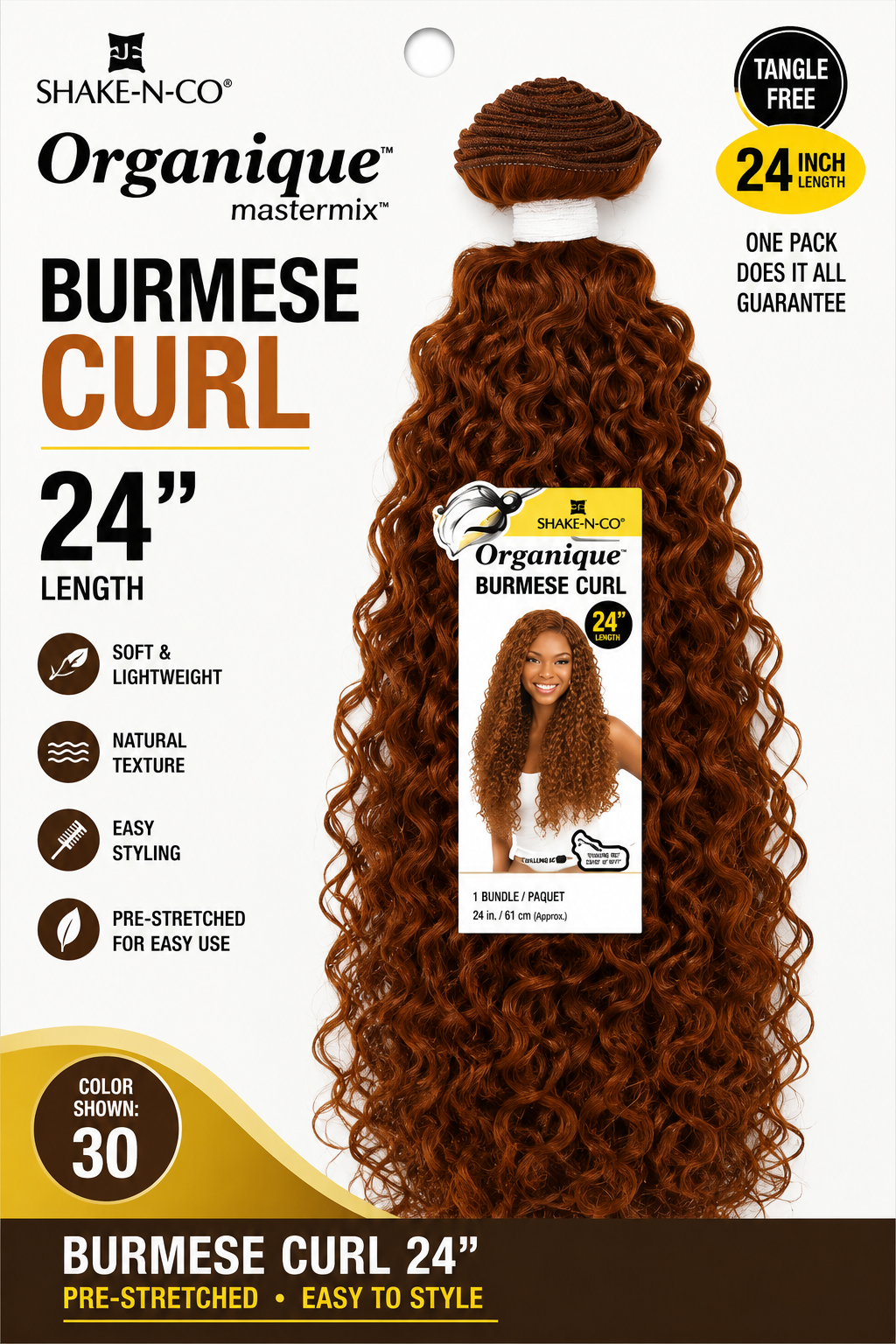 Shake-N-Go BURMESE CURL 18" ORGANIQUE