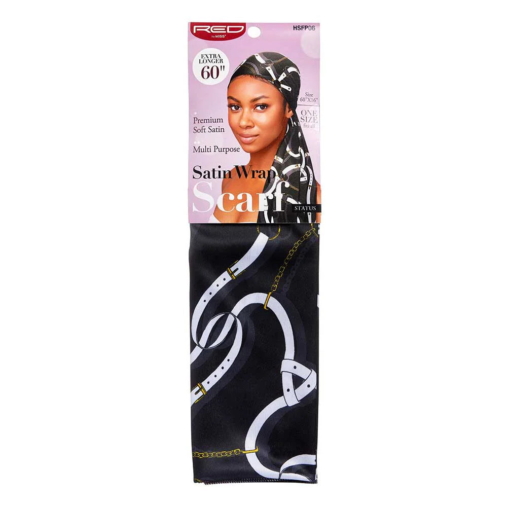 Silky Satin Wrap Scarf 60"X16" STATUS