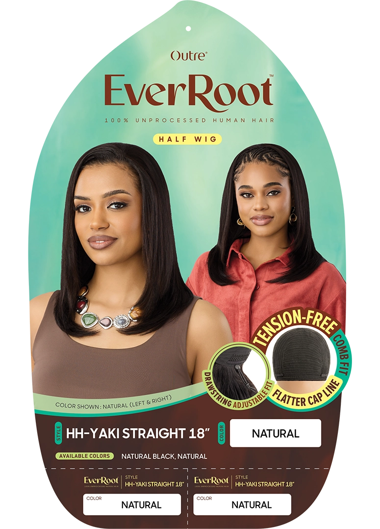 EVER ROOT- STRAIGHT 18" - NATURAL BLACK
