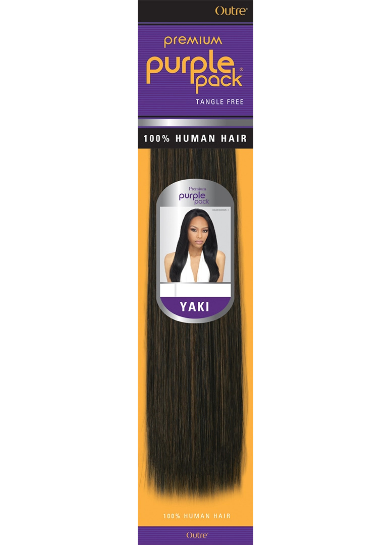 Outre Human Hair Weave Premium Purple Pack Yaki