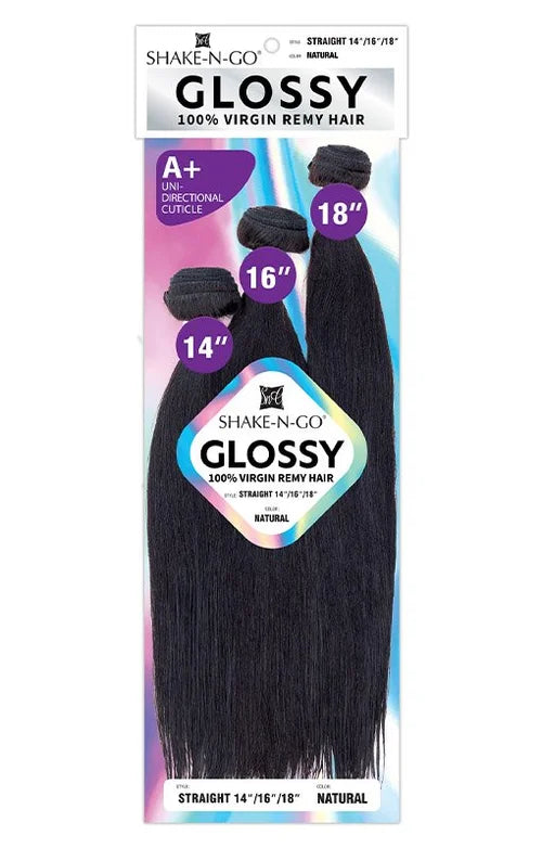 Shake N Go - GLOSSY 100% VIRGIN REMY HUMAN HAIR ( STRAIGHT )