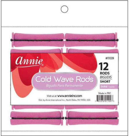 Annie Cold Wave Rods Short 9/16 Inch, 12 Count, Orchid