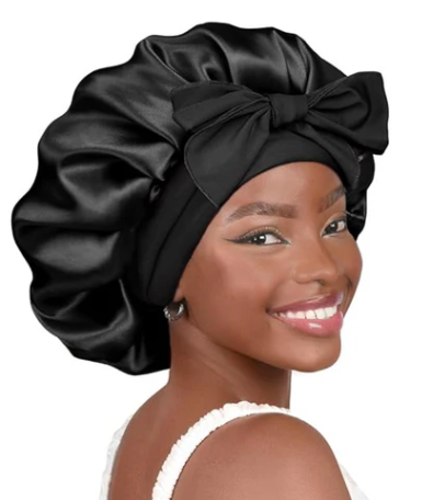 Ms. Remi Silky Wide Edge Strap Day & Night Cap, XL Black