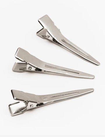 Annie Single Prong Metal Hair Clips, 80 Count, Silver