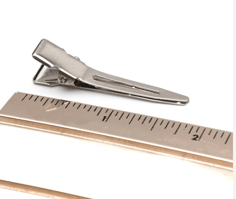Annie Single Prong Metal Hair Clips, 80 Count, Silver