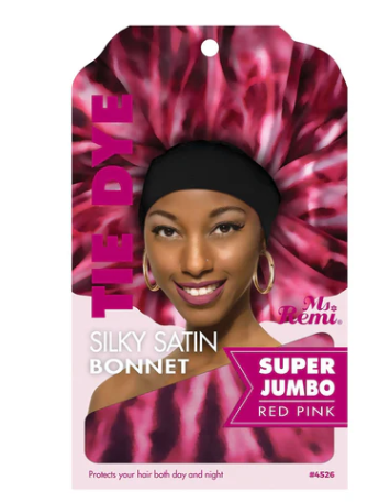 Ms. Remi Silky Satin Tie Dye Bonnet X-Jumbo, 1 Count, Assorted Color