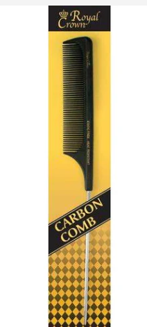 Annie Royal Crown Series Carbon Steel Pin Tail Comb 9 1/4 Inch