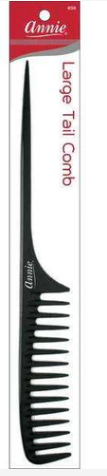 Annie Large Tail Comb, 1 Count, Black