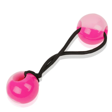 Joy Twin Beads Ponytailers 20mm, 8 Count, Two Tone Pink