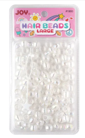 Joy Round Hair Beads Large, 240 Count, Clear Add to cart