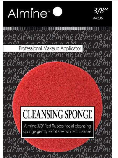 Almine Cleansing Sponge 3/8 Inch, 1 Count, Red