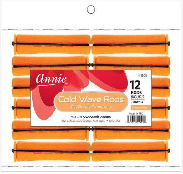Annie Cold Wave Rods 3/4 Inch Jumbo, 12 Count, Orange