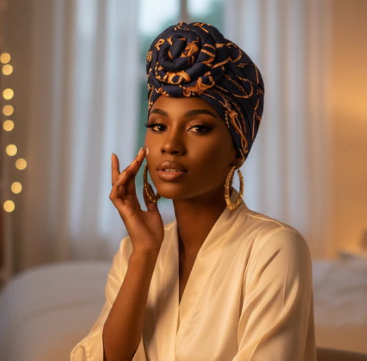 Ms. Remi Silky Top Knot Pre-Tied Turban, 1 Count, Assorted Patterns