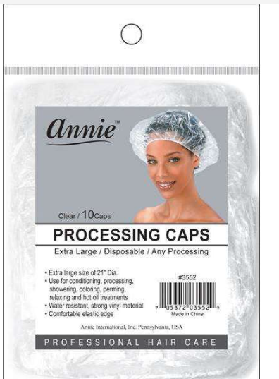 Annie Processing Caps X-Large, 10 Count, Clear