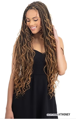 3X MODERN SOFT BOX BRAID W/CURLS 26