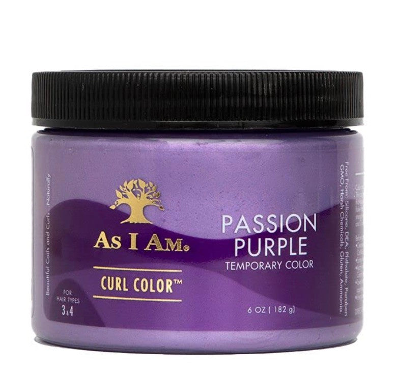 As I Am Curl Color 6 oz Color & Curling Gel - Temporary Color - Medium Hold - Vegan & Cruelty Free