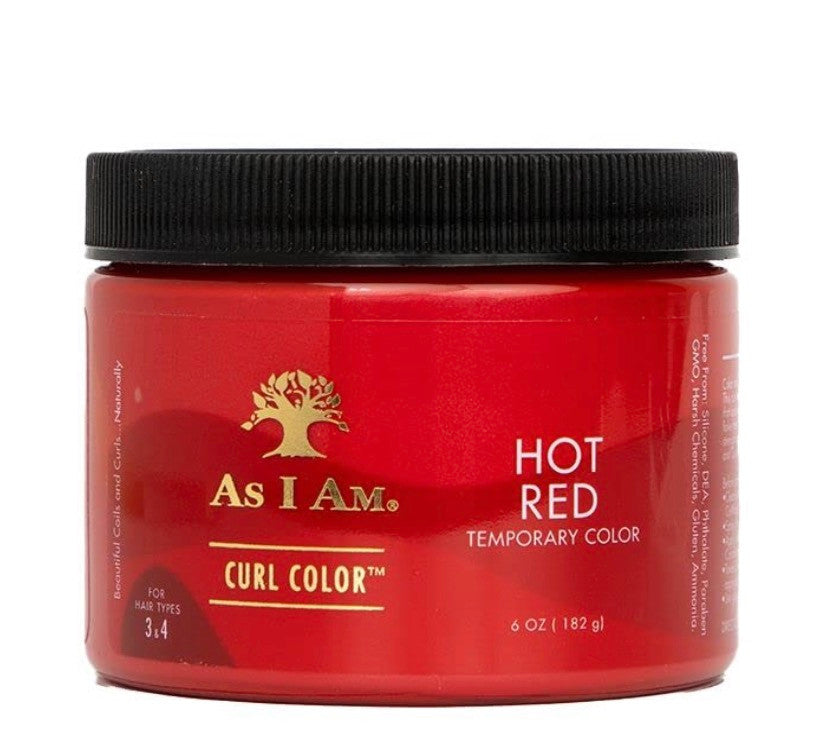 As I Am Curl Color 6 oz Color & Curling Gel - Temporary Color - Medium Hold - Vegan & Cruelty Free