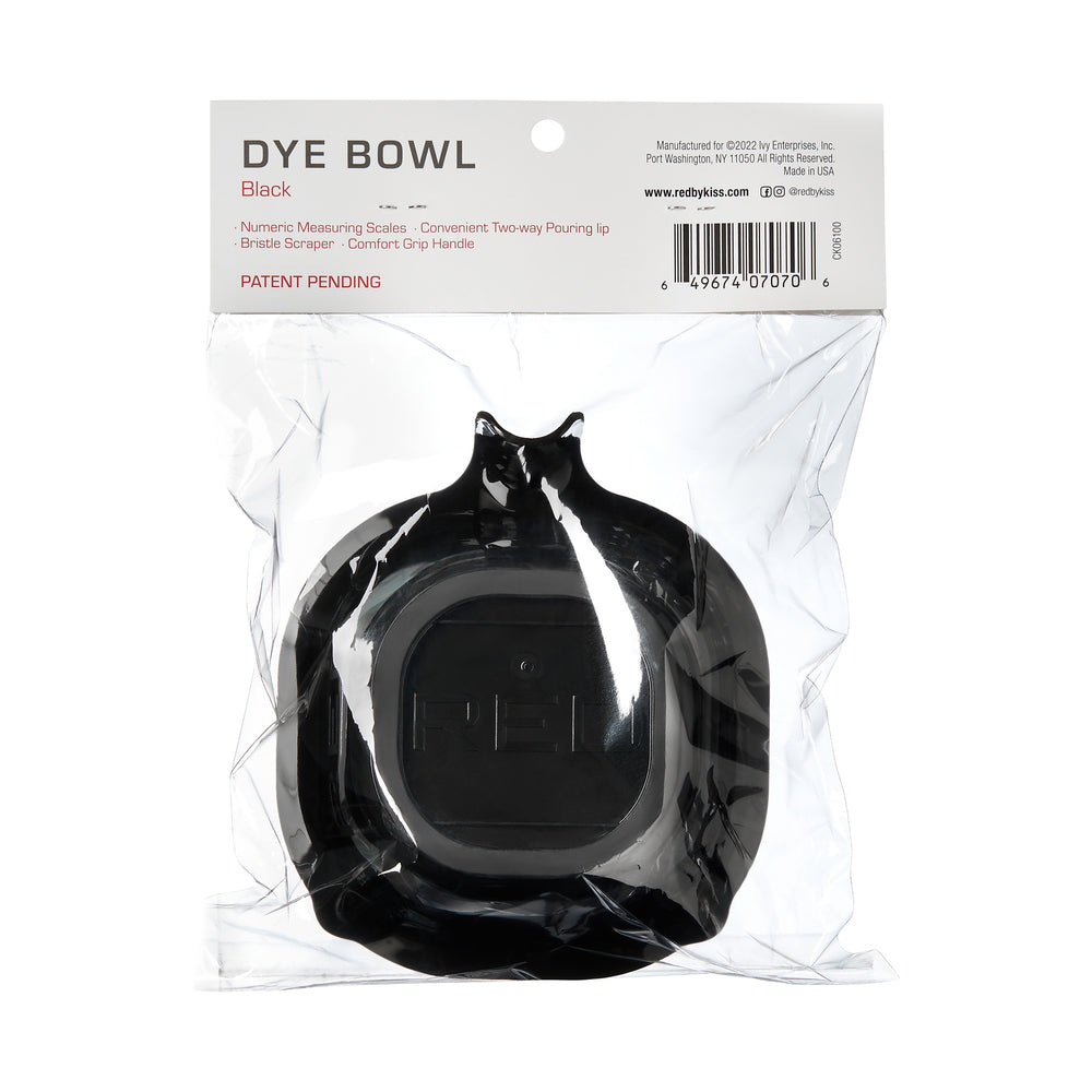 RED DYE BOWL- BLACK