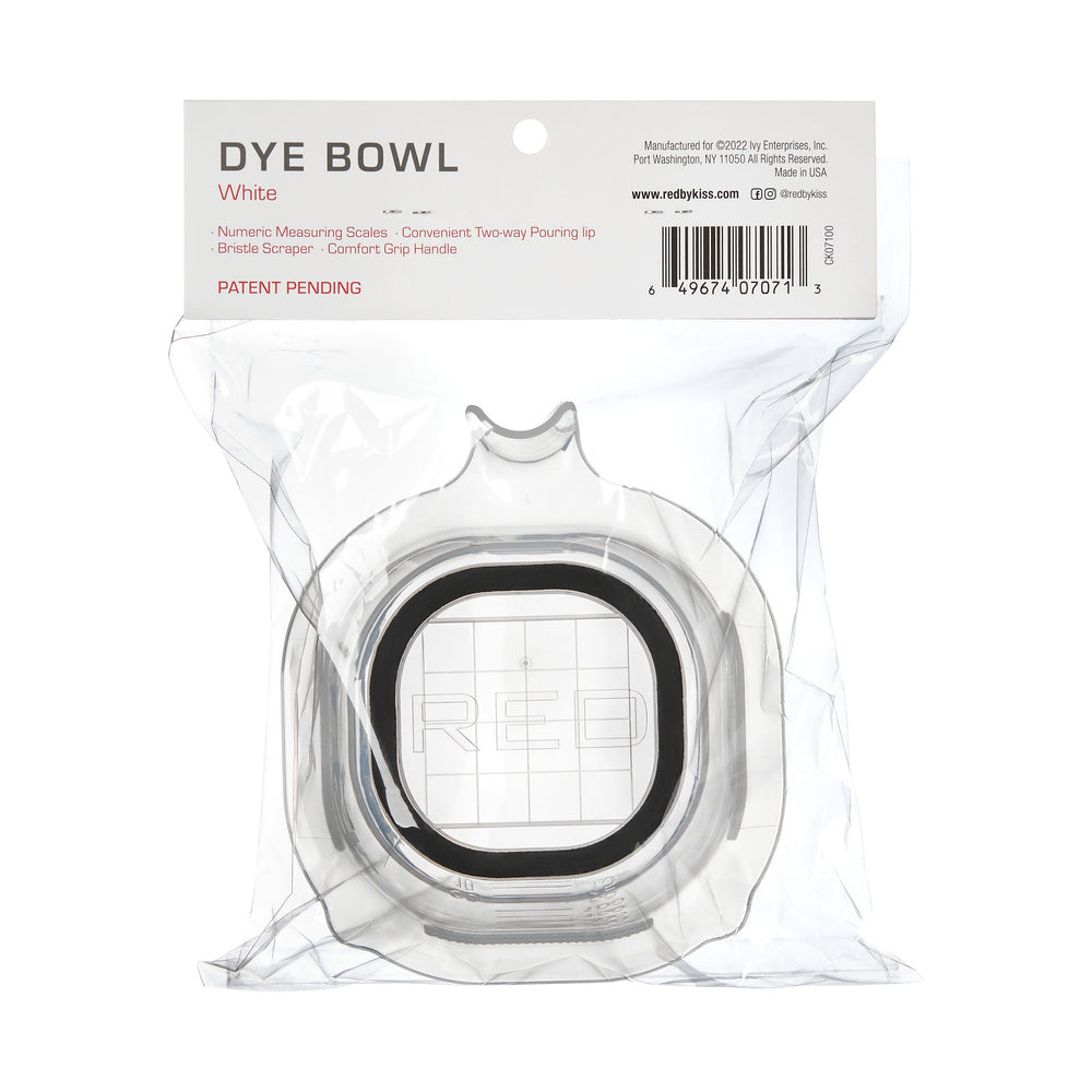 RED DYE BOWL-CLEAR