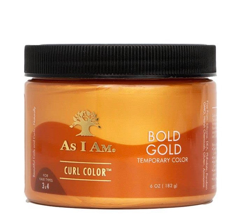 As I Am Curl Color 6 oz Color & Curling Gel - Temporary Color - Medium Hold - Vegan & Cruelty Free