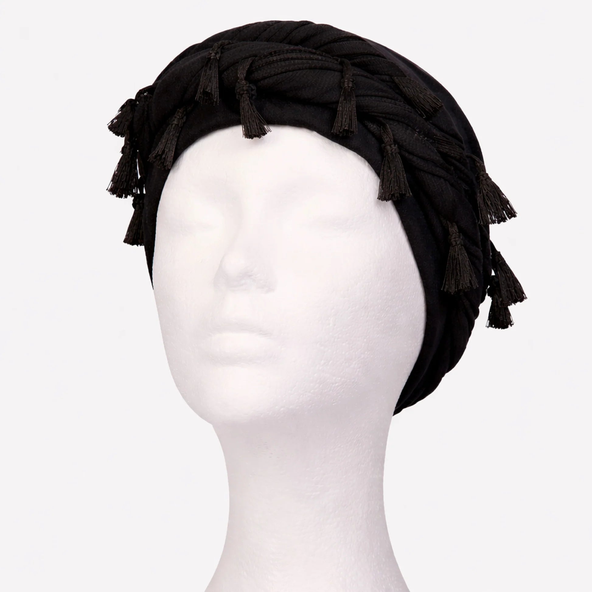 BOW WOW X Satin Lined Halo Tessel Turban Soft Luxurious Velvet & Breathable Jersey