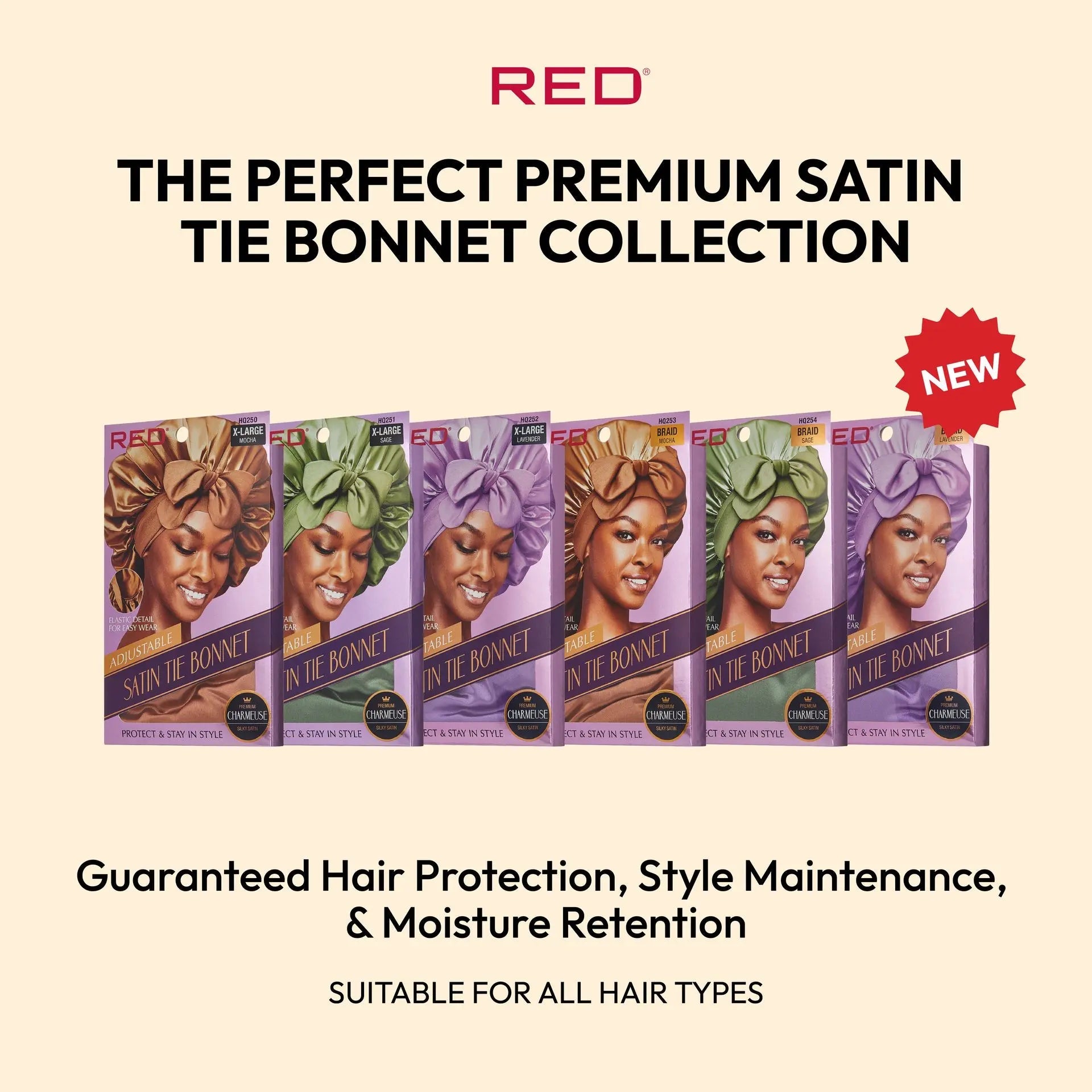 Adjustable Satin Bonnet with Tie Band – Extra Large Silky Cap for Braids, Locs & Curls XL LAVENDER