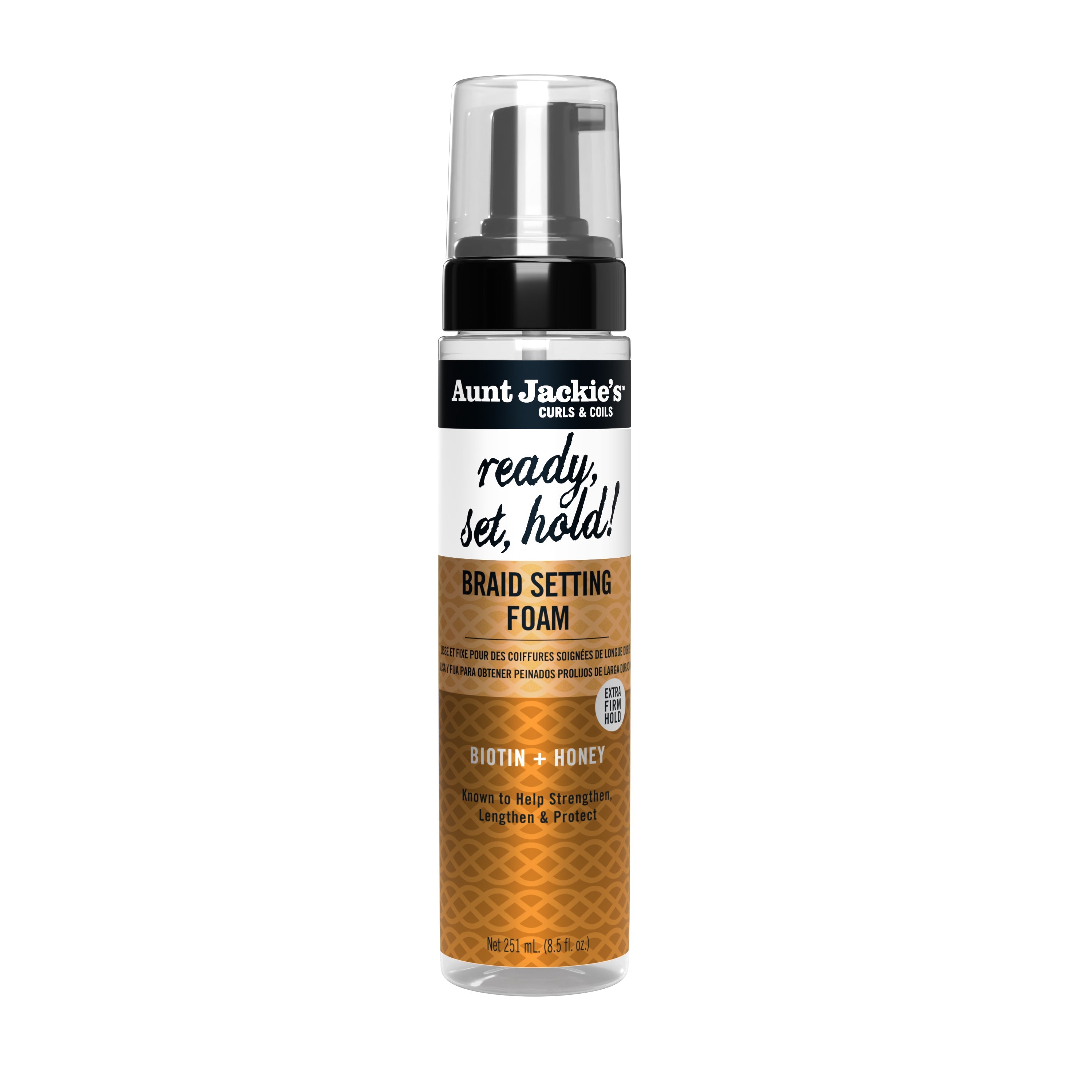 Aunt Jackie’s Ready Set Hold Braid Setting Foam - 8.5 oz
