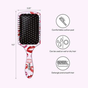 HH225 RED DESIGNED BRUSH SQUARE