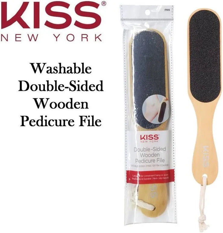 DOUBLE -SIDED WOODEN PEDICURE FILE