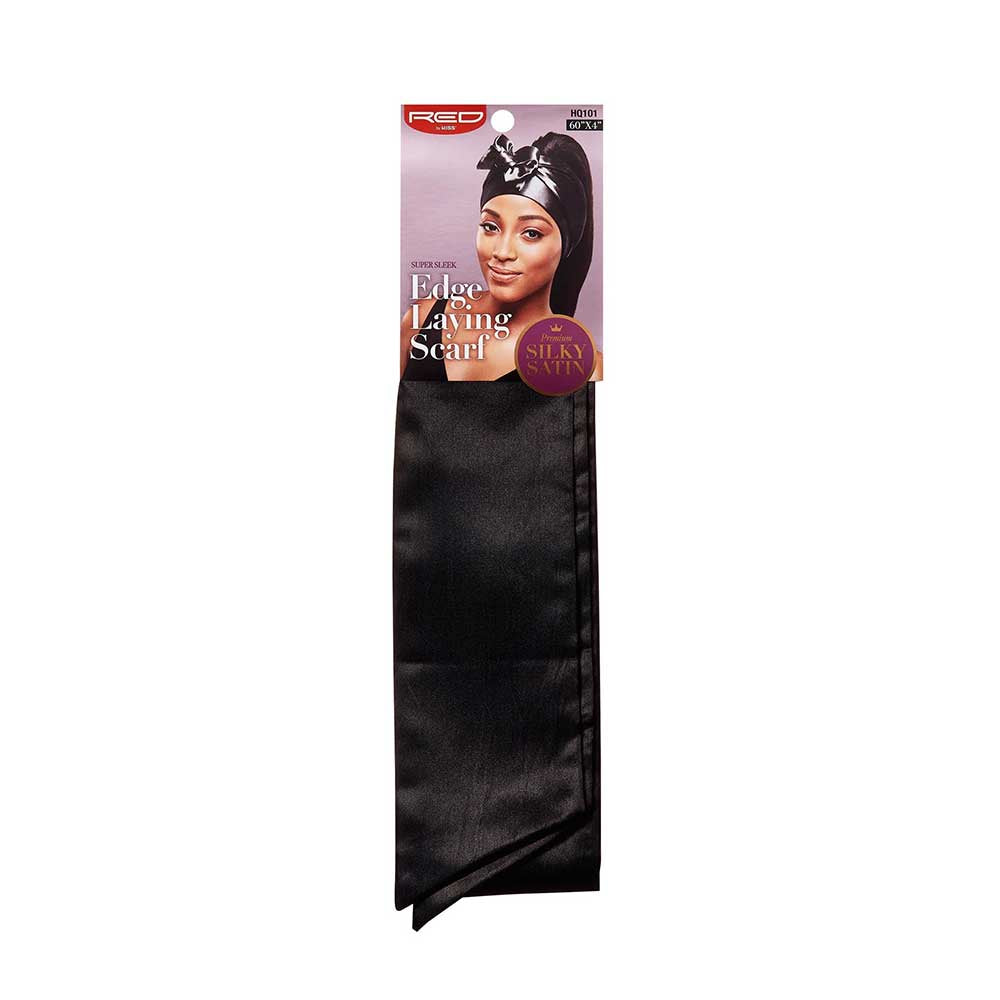 HQ604 - SILKY SATIN EDGE SCARF BROWN