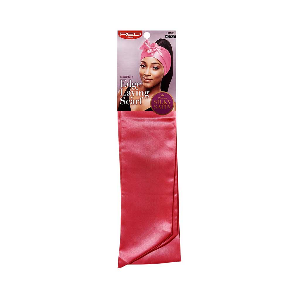 RED EDGE SCARF PINK