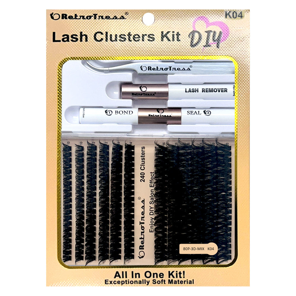 DIY Lash Extension Mix styles Lash Clusters Individual Explosive eyelashes with Bond&Seal Remover Tweezers