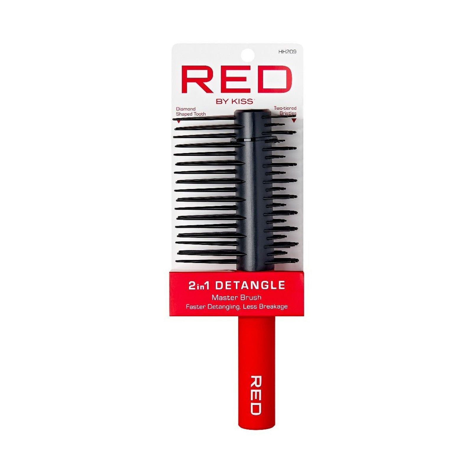 HH209-RED 2 IN 1 DETANGLE MASTER