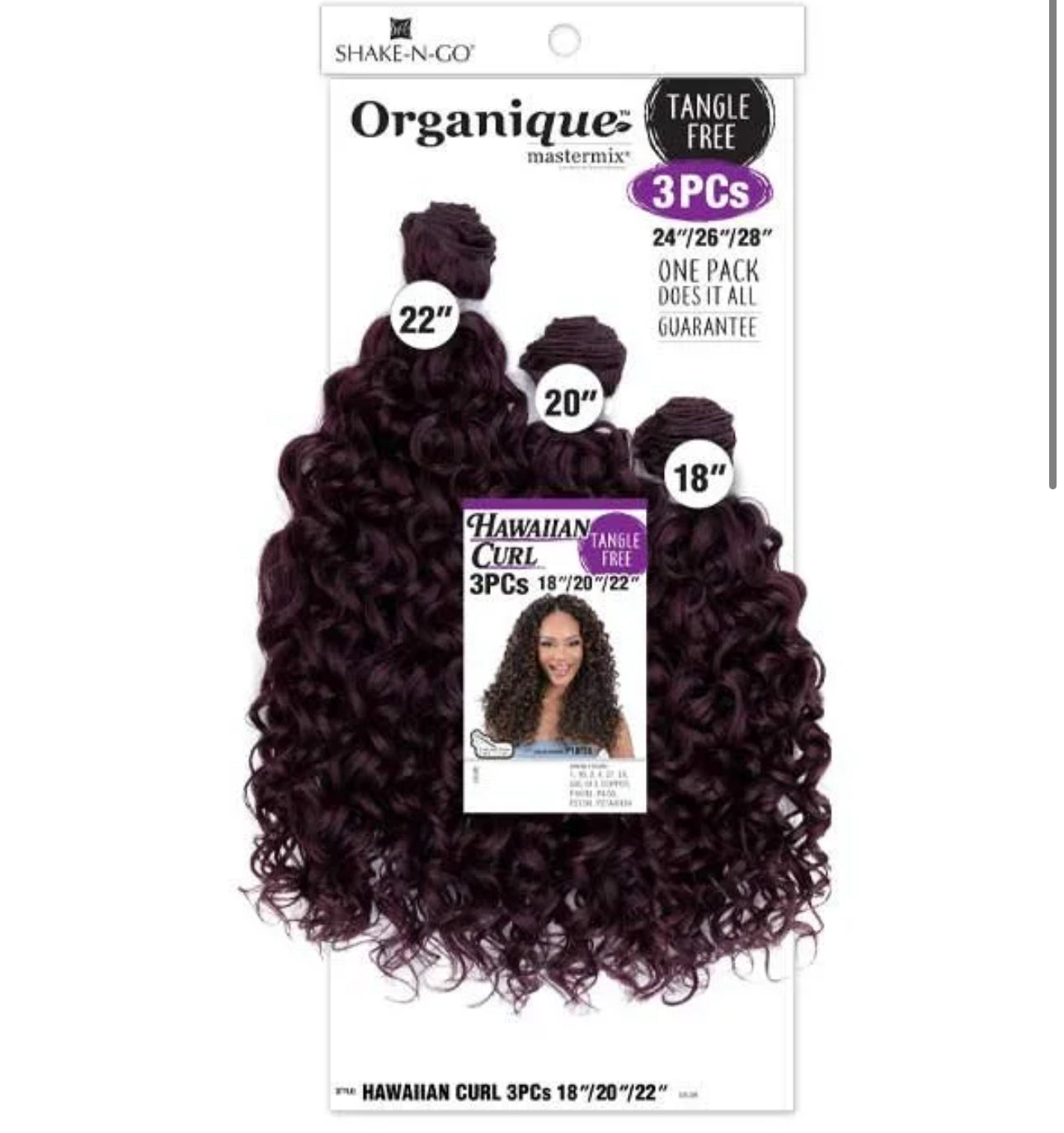 OG HAWAIIAN CURL 3PCS (18"20"22") - 1B