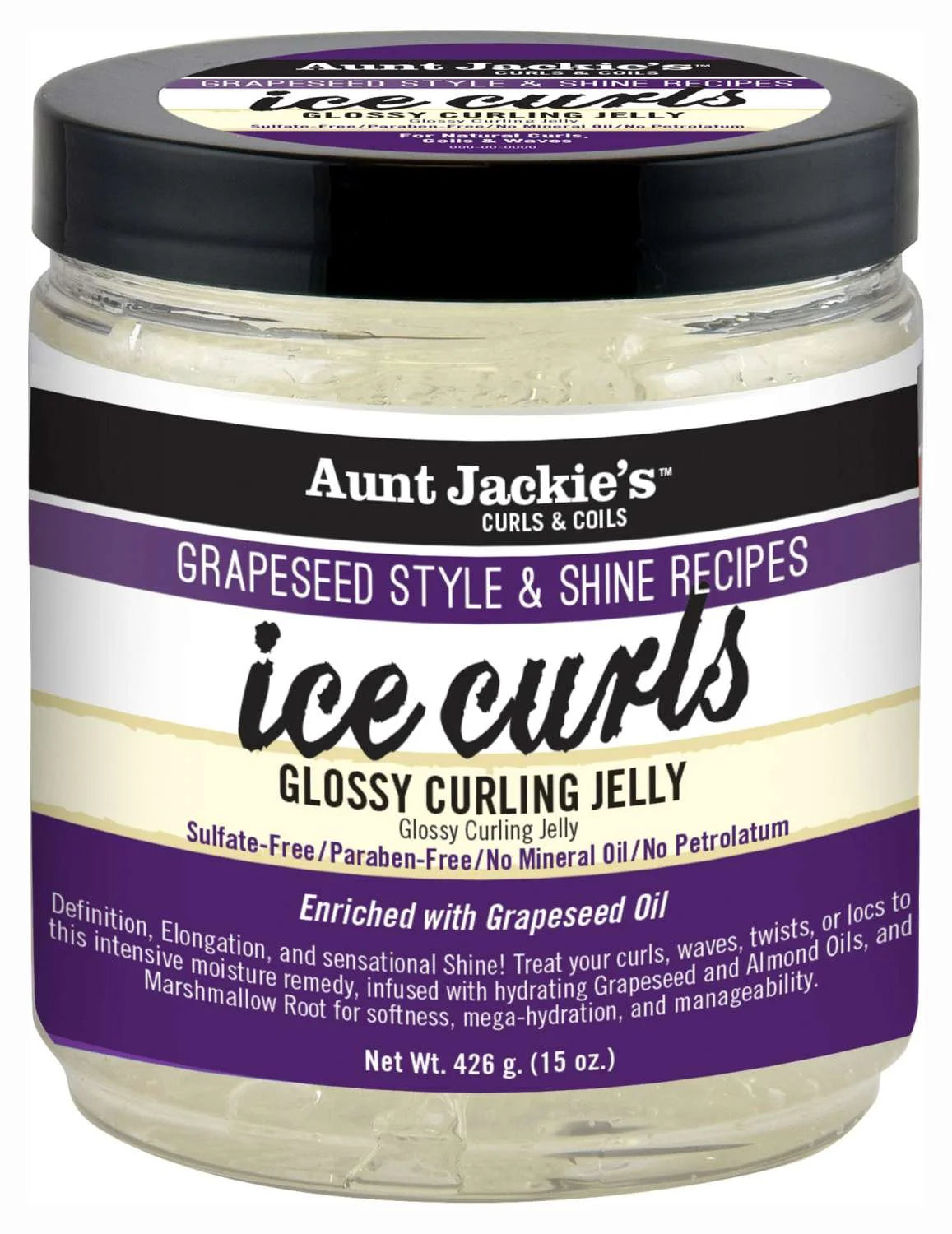 Aunt Jackie’s Grapeseed Ice Curls Glossy Curling Jelly - 15 oz
