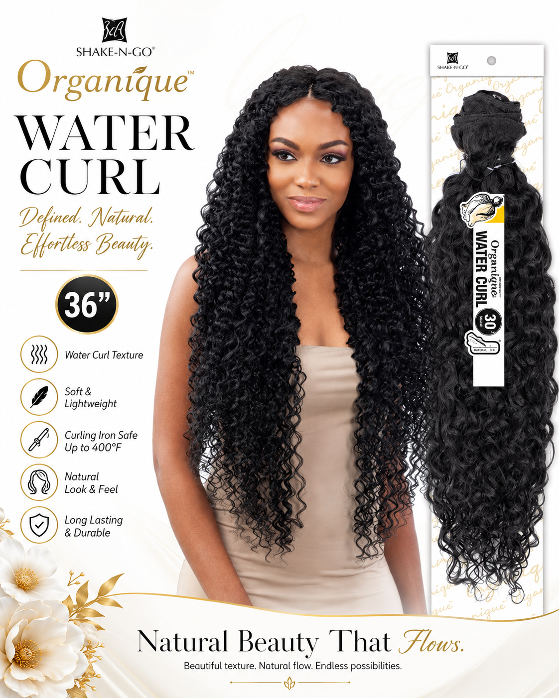Shake-N-Go WATER CURL ORGANIQUE 30"