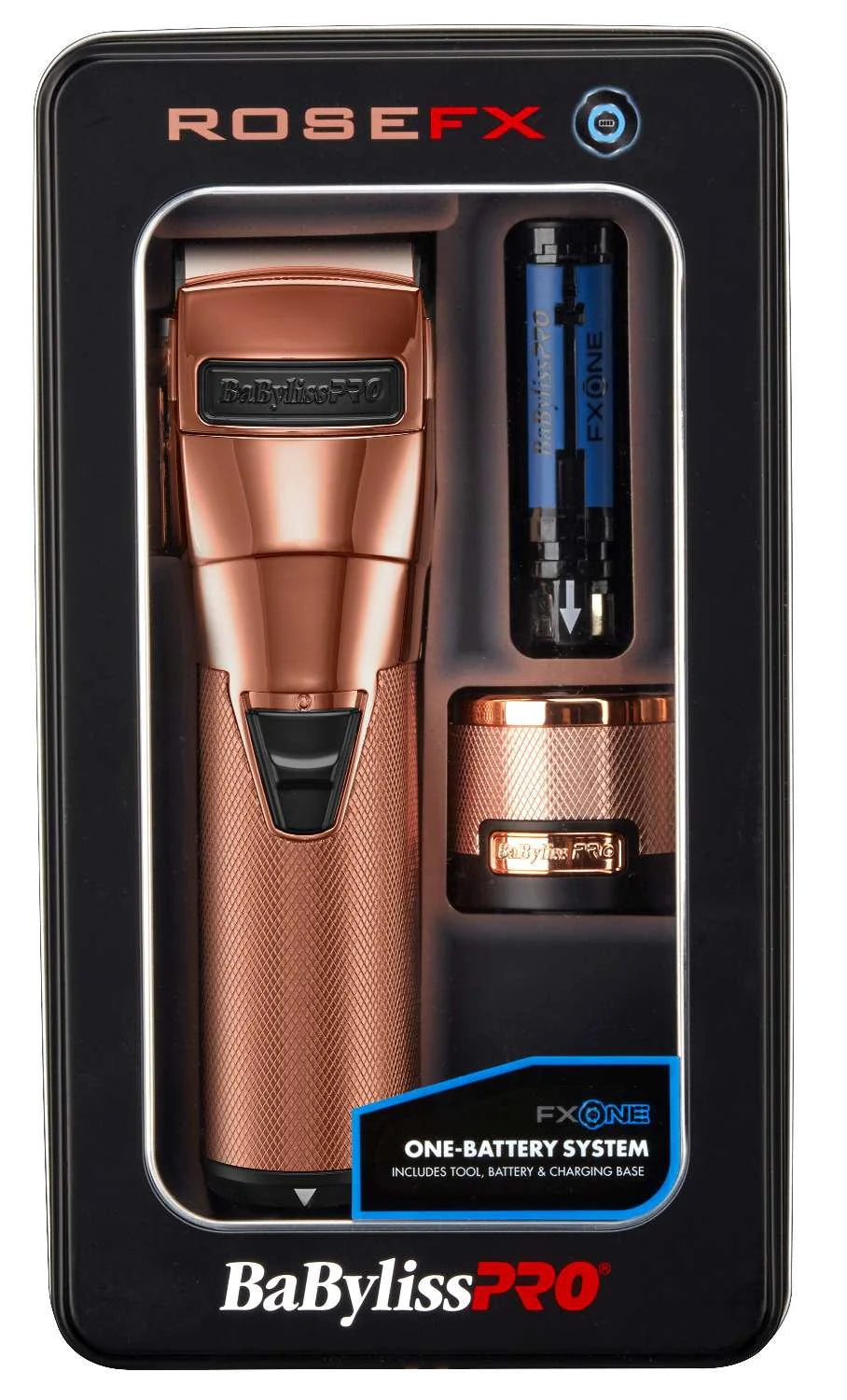 BABYLISS PRO FXONE ROSEFX ROSE GOLD CORDLESS CLIPP