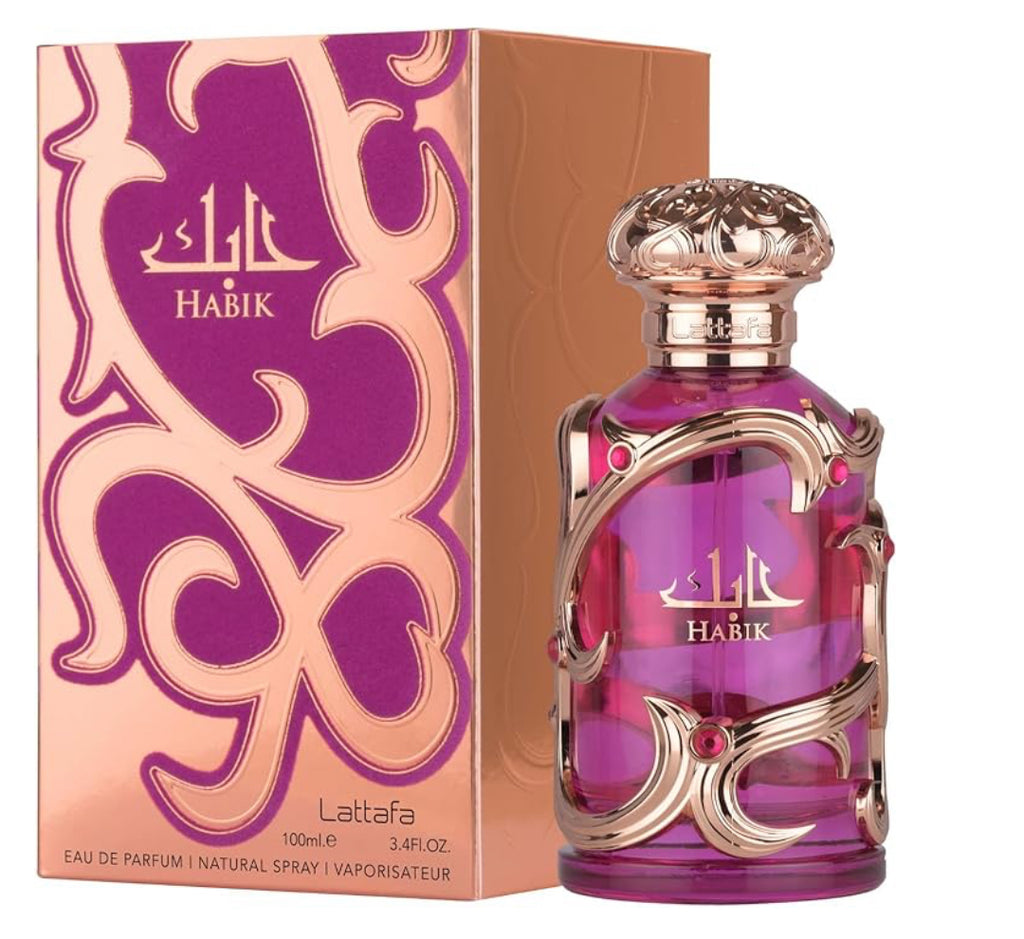 Lattafa Habik – Floral, Fruity, Fresh, Musky – Eau de Parfum Spray Long-Lasting Fragrance for Women, 3.4 Ounce / 100 ml