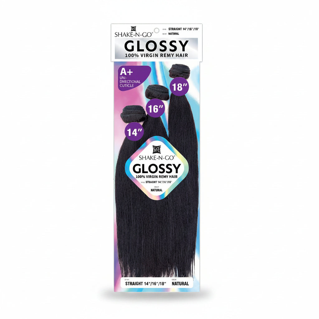 Shake N Go - GLOSSY 100% VIRGIN REMY HUMAN HAIR ( STRAIGHT )