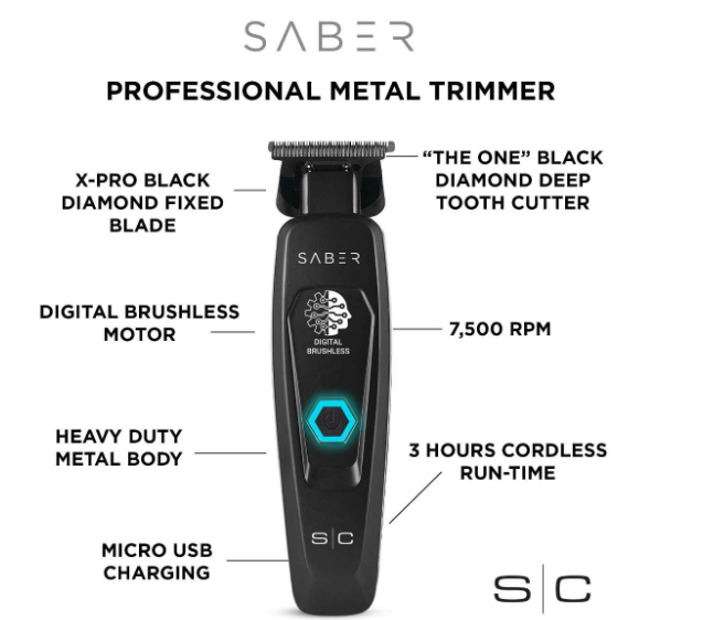 STYLECRAFT SABER MENS CORDLESS HAIR CLIPPER