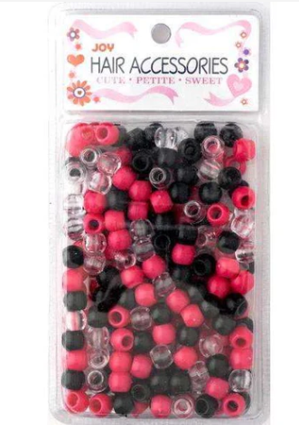 Joy Round Hair Beads Large, 240 Count, Assorted Color