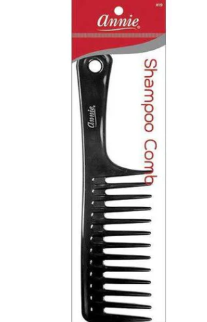 Annie Shampoo Comb, Black