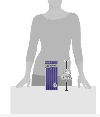 Annie Soft Twist Rollers 3/4 Inch, 10 Count Value Pack, Purple