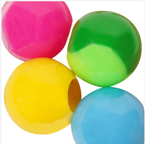 Joy Twin Beads Ponytailers 20mm, 8 Count, Two Tone Assorted Color